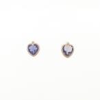 K14PG ハート アイオライト ピアス