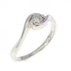 ショッピングダイヤモンド PT ダイヤモンド リング 0.10CT