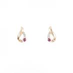 クミキョク ルビー ピアス