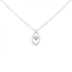 PT900/PT850 パライバトルマリン ネックレス 0.08CT