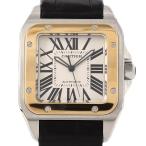 カルティエ サントス100LM コンビ 1904-2004刻印 W20077X7 SSxYG 自動巻