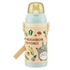 水筒 キッズ水筒 3Dワンプッシュストローボトル380ml トトロ やさい色 SSPV4 スケーター (D)