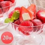 御中元 お中元 2024 いちごアイス 20個 ギフト 苺 スイーツ デザート お取り寄せ いちご アイス 春摘み苺アイス チョコ以外
