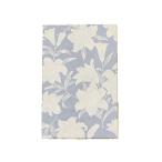 共進繊維 ダウンケットカバー ガーゼ シングル (150×210cm) ゆり柄 ブルー [ 日本製 / 綿100% / 洗濯可 ] 肌掛け布団?