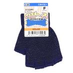 コーコス信岡　のびのび手袋　指だし　ネイビー　フリー　Ｚ−６５