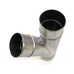 цинк . спираль канал для Y труба 100mm