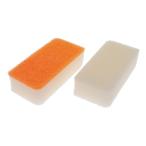 Ｌ’ＣＲＥＳＴ（ルクレスト）　たっぷり泡立ち　へたりにくい立体スポンジ　小さめサイズ　１０．５×５ｃｍ　２個入り　