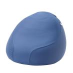 ショッピングビーズクッション アテーナライフ　丸型ビーズクッション　カバー付　ネイビー