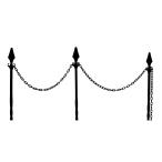  первый винил сад цепь paul (pole) 85cm 5 шт. комплект 