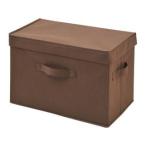 山善(YAMAZEN) どこでも収納ボックス ふた付 2個セット ブラウン YTCF-2PF(BR)