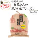 新米　令和２年産　お米 2kg 安心・安全特別栽培米桑原さんの魚沼産コシヒカリ2kg (別途送料)