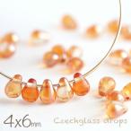  Чехия бисер Drop 4×6mm crystal orange se Lucien примерно 30 шт аксессуары детали .... Чехия стекло orange прозрачный материалы ручной работы материалы 