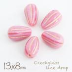  Чехия бисер линия Drop 13×8mmope-k light rose мрамор Gold линия 5 шт аксессуары детали Чехия стекло материалы ручной работы детали серьги 