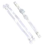 タニザワ ヘルメット用透明あご紐・耳紐(おへそ付)セット 交換用 No.8型セット VPU-T16U (P12T16F2)