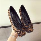 パンプス ヒョウ柄 ぺたんこ レオパード柄 痛くない パンプス ヒョウ柄 パンプスヒョウ柄 パンプス レオパード パンプス フラットシューズ パンプス スクエアト