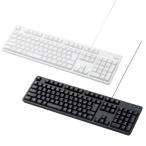 キーボード パソコン用キーボード 有線キーボード メンブレン式 フルサイズ テンキー有 標準日本語配列 エレコム TK-FCM104