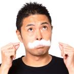 宴会の達人 紳士なひげ 白 仮装 変装 付け髭 ひげ ヒゲ 髭 宴会 パーティー イベント コスプレグッズ パーティーグッズ