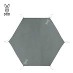 グランドシート テントシート ワンポールテント用  5人用 DOD GS5-562-GY