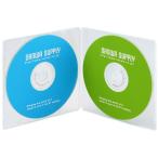 割れにくいポリプロピレン素材を使用したメディアを2枚収納できる厚さ5mmのスリムケース　DVD・CDケース（クリア） サンワサプライ FCD..