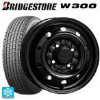 送料無料 スタッドレスタイヤホイール 4本セット 2024年製 145/80R12 80/78N ブリヂストン W300 正規品 トピー M74 BK