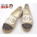 [ качество KONI si][CHANEL/ Chanel ] эспадрильи обувь обувь размер 38 белый оттенок бежевого белый g29762 женский [ включая доставку ]l2675y