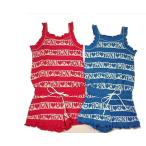 ショッピングRONI 半額処分 セール RONI ロニィ ジャガードボーダーガールズロンパース