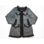 半額処分 値下げ SALE セール RONI ロニィ ラメツイードロングジャケット