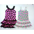 ショッピングRONI 半額処分 値下げ SALE セール RONI ロニィ 天竺総柄ドットｐｔチュールレースワンピース