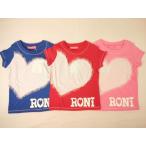半額処分 RONI ロニィ SALE セール 再入荷 CVC天竺ハートモチーフ半袖Tシャツ サイズXS SS S SM M ML L