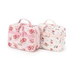 mezzo piano メゾピアノ キャス キッドソン Cath Kidston おむつポーチ オフホワイト ライトピンク チェリー柄 さくらんぼ バラ柄