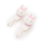 mezzo piano メゾピアノ メゾピアノママ ウサギマスコット付ベビーカーフック ライトピンク