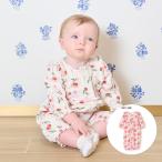 mezzo piano メゾピアノ キャス キッドソン Cath Kidston 2wayオール カバーオール 50 60 70cm オフホワイト ライトピンク チェリー柄 さくらんぼ バラ柄 ベビー