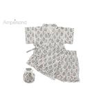ショッピング甚平 女の子 【SALE】【50％OFF】AMPERSAND ／ アンパサンド 子供服　総柄 フリル 甚平 巾着付き 女の子 SS