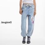 Desigual デシグアル レディース ジョガーパンツ デニム ズボン パンツ ディズニー ミニー おしゃれ カジュアル インポート 30代 40代 50代 デニム×スウェット