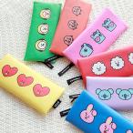 ショッピングbt21 BT21　フラット　ペンケース　BTS 防弾少年団 公式 筆箱 かわいい 文房具 文具