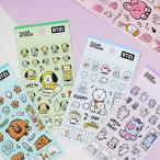 BT21　クリア　ステッカー　3弾 [韓国][文具][文房具][シール][かわいい][防弾少年団][公式]