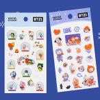 ショッピングbt21 BT21　ウィンター　エポキシ　ステッカー　韓国 文具 文房具 シール かわいい 防弾少年団 BTS 公式