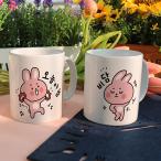 ハングル　ウサギの流行語　マグカップ　韓国 韓国語 コップ 食器 かわいい