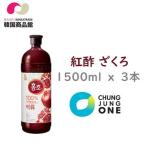 ● 母の日特価　ホンチョ ざくろ 紅酢 1500ml x 3本 飲むお酢 ザクロエキス ダイエット 健康 飲料 酢飲料 果実酢 発酵酢 食物繊維 ざくろ酢