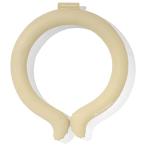 [F・O・インターナショナル × SUO] アイス リング ICE RING 2023年 新デザイン 28℃以下で自然凍結 冷凍庫で約10分 (Lサイズ (首回り 約37cm), ベージュ)