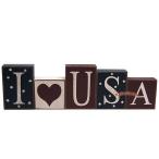 ウッドブロックセット（I LOVE USA）