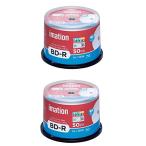 imation イメーション 1回録画用 ブルーレイディスク 耐水・光沢写真画質ウォーターシールドBD-R 25GB IM085 片面1層/1-6倍速/50枚 ｘ２個セット
