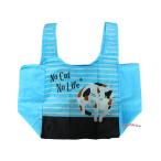 ショッピングエコバック コンビニエコバック（ミケ猫・ブルー）