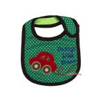  baby bib ( зеленый * машина )