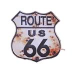 Yahoo! Yahoo!ショッピング(ヤフー ショッピング)アメリカンステッカー（ROUTE66・白・OLD）