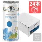 GRAN VILLA スパークリングトレッビアーノ 250ml缶×24本入り(ケース) (8011510027106)