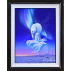 ジョウ　ナイトウ「オーロラ・ドリーム」孔版画・限定サイン入■ワイルドライフアーティスト■保証書付■大型作品【真作保証】小竹美術