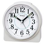 セイコークロック(Seiko Clock) 目覚まし時計 置き時計 アナログ 白パール 89×86×47mm PYXIS ピクシス NR45