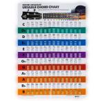 BONDI UKULELES ウクレレ コード 表 156個コード ウクレレコード表示 A3サイズ Ukulele Chord Chart