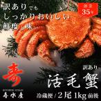 Yahoo! Yahoo!ショッピング(ヤフー ショッピング)活き毛ガニ 北海道産 カニ 訳あり 500g前後 2尾 毛蟹 毛がに 姿 活茹で選択可